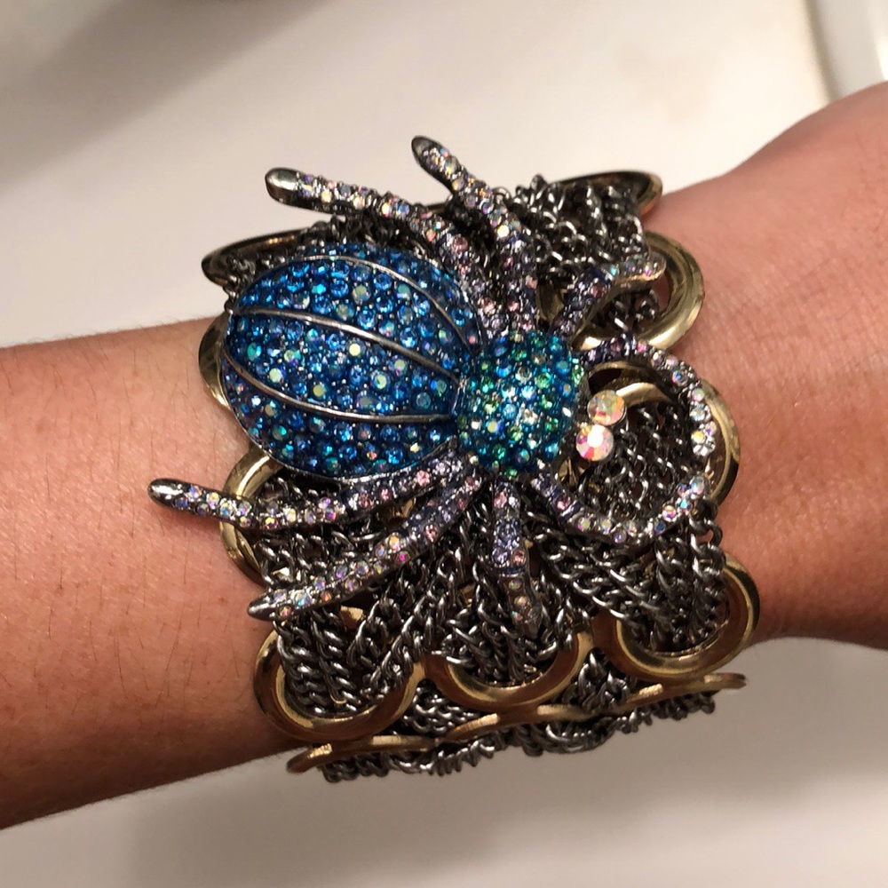 Betsey Johnson spider cuff bracelet